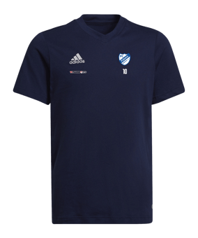 adidas Entrada 22 T-Shirt Kids Blau