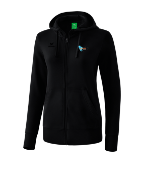 Erima Basic Kapuzenjacke Damen Schwarz