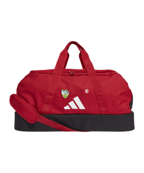 adidas Tiro League Duffel Bag Gr. M Rot Weiss