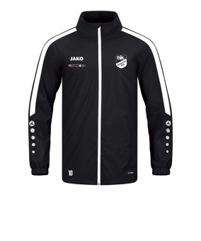 JAKO Power Allwetterjacke Schwarz Weiss F800