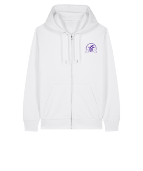 11tsmerch Merch Connector 2.0 Zip Sweatjacke Weiß | #Jugendgarde