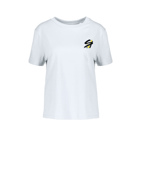 Merch Muser T-Shirt Women White | #justlogo4c