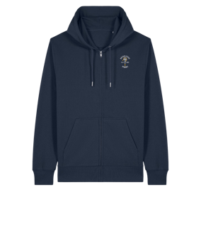 11tsmerch Merch Connector 2.0 Zip Sweatjacke French Navy FC727 Sweatjacke Blau