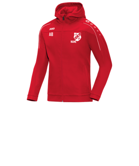 JAKO Classico Kapuzenjacke Kids Rot F01