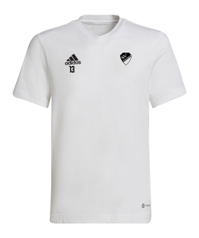 adidas Entrada 22 T-Shirt Kids Weiss