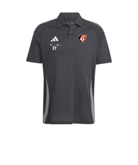 adidas Tiro 24 Comp Poloshirt Schwarz Grau