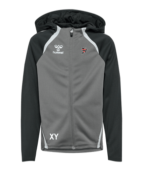 Hummel Lead 2.0 Kapuzenjacke Kids Grau F1268
