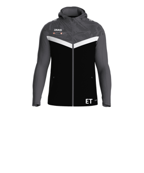 JAKO Iconic Kapuzenjacke Kids Schwarz F801