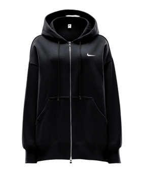Nike Phoenix Fleece Oversized Jacke Damen Schwarz F010 - schwarz