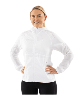 JAKO Flow Lightweight Jacke Damen Weiß F0 - weiss