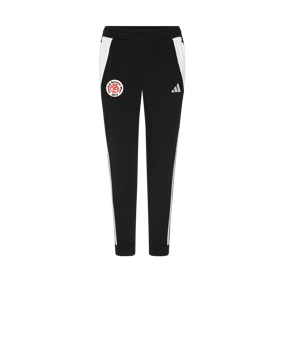 adidas Tiro 24 Baumwollhose Schwarz Weiss