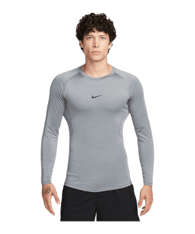Nike Pro Dri-Fit Training Intimo A Maniche Lunghe Grigio C084 - grigio