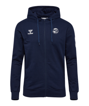 Hummel Go 2.0 Chevron Kapuzenjacke Blau F7026