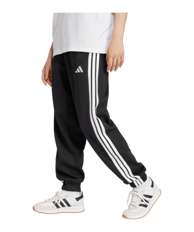 adidas Essentials 3 Stripes Jogginghose Damen Schwarz - schwarz