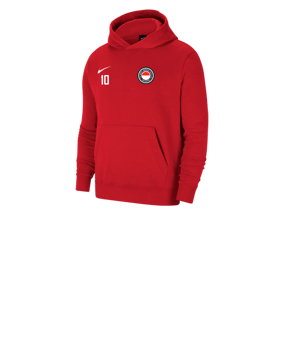 Nike Park 20 Fleece Hoody Kids Rot Weiss F657