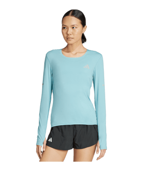 adidas Adi365 Running Climacool+ LS T-shirt Donna Blu - blu