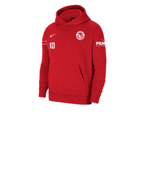Nike Park 20 Fleece Hoody Kids Rot Weiss F657