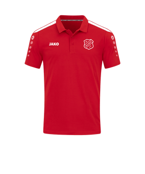 JAKO Power Poloshirt Rot Weiss F100