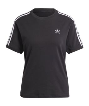 adidas Originals 3-Stripes Baby T-Shirt Damen Schwarz - schwarz