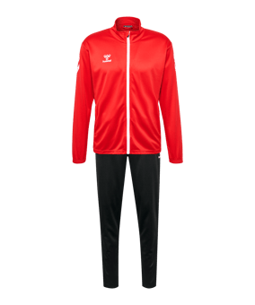 Hummel hmlLOGO Trainingsanzug Rot Schwarz F3081 - rot