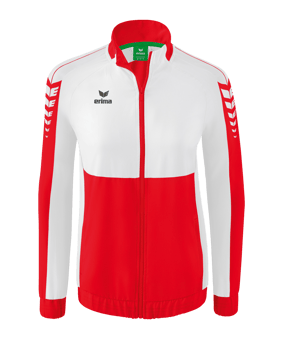 Erima Six Wings Präsentationsjacke Damen Rot Weiss - rot