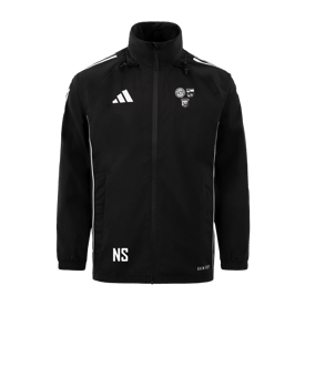 adidas Tiro 24 Regenjacke Schwarz Weiss