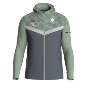 JAKO Icon Kapuzenjacke Grau Grün F852
