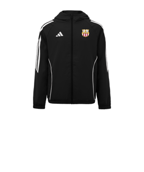 Veste coupe-vent adidas Tiro 24 enfants noire blanche