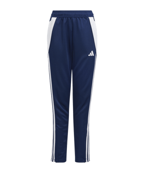 adidas Tiro 24 Slim Trainingshose Kids Blau Weiss - blau