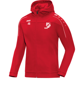 JAKO Classico Kapuzenjacke Rot F01