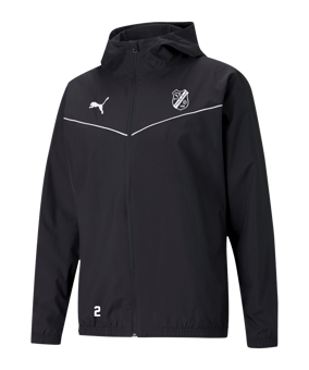 PUMA teamRISE Allwetterjacke Schwarz Weiss F03