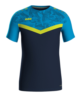 JAKO Iconic T-Shirt Kids Blau Gelb F914 - blau