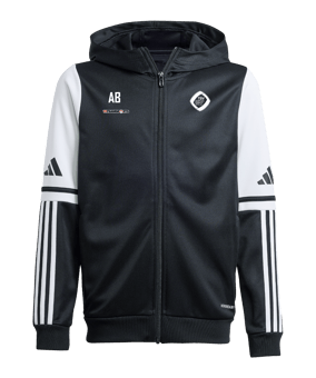adidas Squadra 25 Kapuzenjacke Kids Schwarz