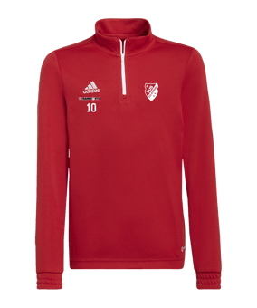 adidas Entrada 22 HalfZip Sweatshirt Kids Rot