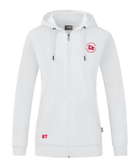 JAKO Organic Kapuzenjacke Damen Weiss F000
