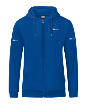 JAKO Organic Kapuzenjacke Blau F400