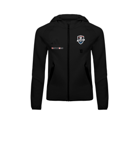 adidas Tiro Travel Hoody Kids Schwarz