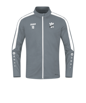 JAKO Power Polyesterjacke Grau Weiss F840