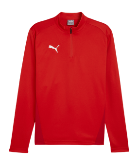 PUMA teamGOAL Training 1/4 Zip Sweatshirt Rot F01 - rot