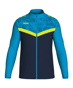 JAKO Iconic Polyesterjacke Kids Blau Gelb F914 - blau