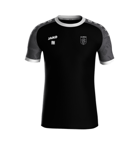 JAKO Iconic Trikot Kids Schwarz Grau F801