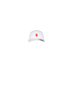 Merch 5 Panel Retro Trucker Cap Weiss | #logo (farbig)
