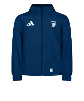 adidas Entrada 26 Regenjacke Dunkelblau
