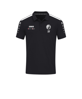 JAKO Power Poloshirt Schwarz Weiss F800
