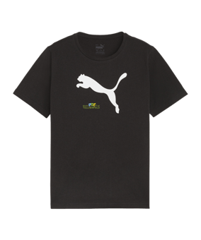 PUMA teamRISE Logo Trainingshirt Kids Schwarz F03