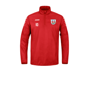 JAKO Team Rainzip Sweatshirt Kids Rot F100