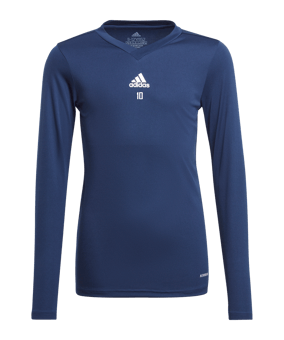 adidas Team Base Top langarm Kids Blau