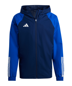 adidas Tiro 23 Competition Allwetterjacke Blau - dunkelblau