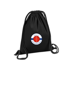 Merch Organic Premium Cotton Gymsack Black | #logo4c