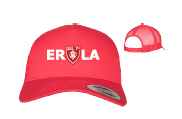 Merch 5 Panel Retro Trucker Cap Red